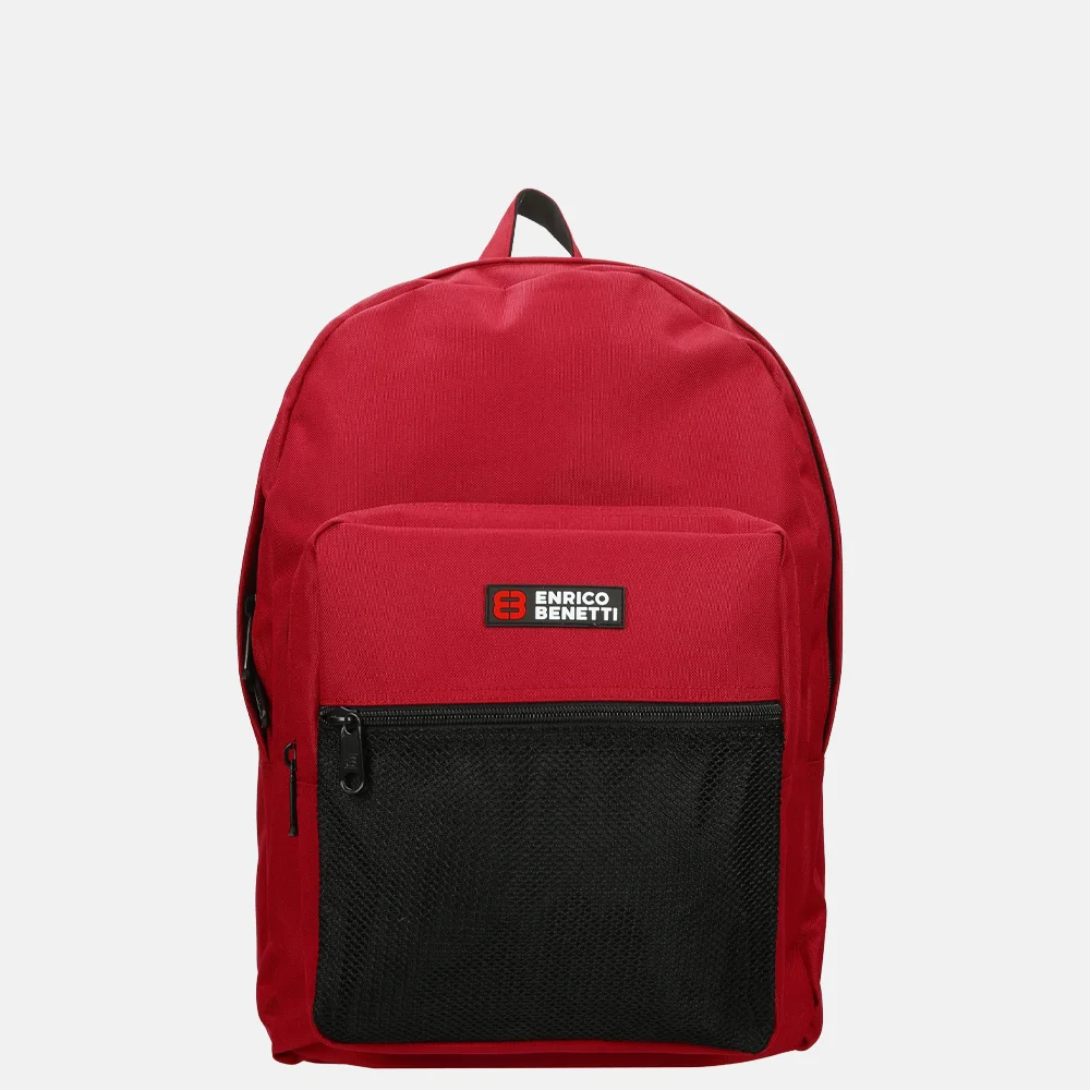 Enrico Benetti Amsterdam rugzak 16 inch rood